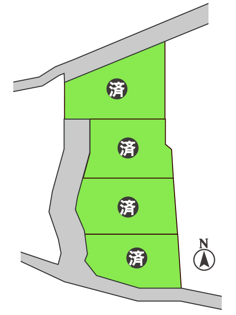 渋川市金井分譲地 4区画