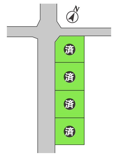 渋川市石原第2期分譲地 4区画