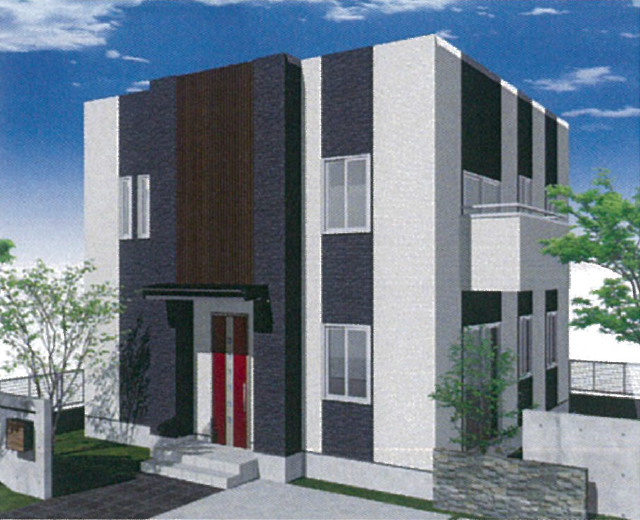 モノクロ・キュービック＜4LDK＞全方向敷地対応